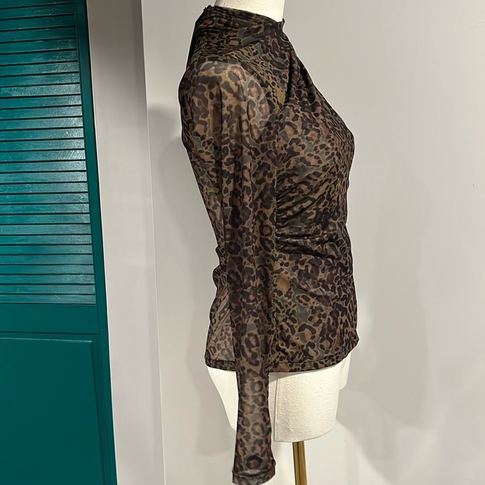 NWT All Saints Tia Halftone long sleeve Sz 2 - Picture 4 of 11